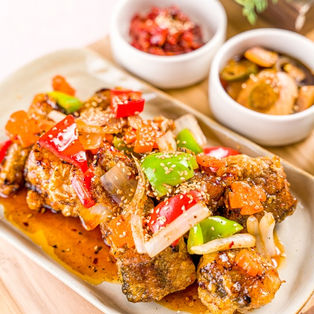 Fried Pollock with Sweet Sauce [코다리 강정]