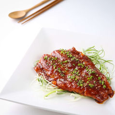 Spicy Grilled Dried Pollack with Seasoning [황태포 양념구이]