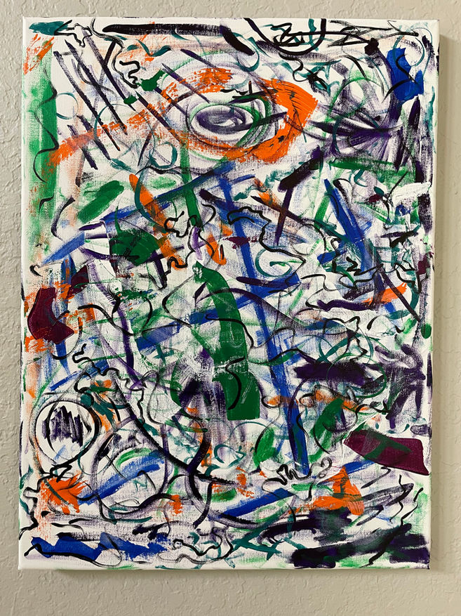 Eye Do - July 2021 - Acrylic on canvas 18 x 24 - Naples, FL copyright 2021 Jim Aylward -
