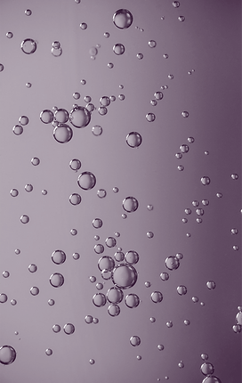 Blue coloured bubbles