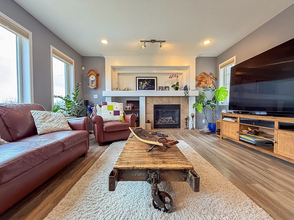 Living room in a Winnipeg listing