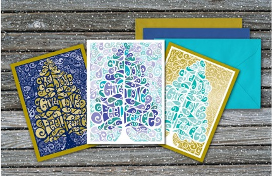 Holiday greeting cards that designed and illustrated