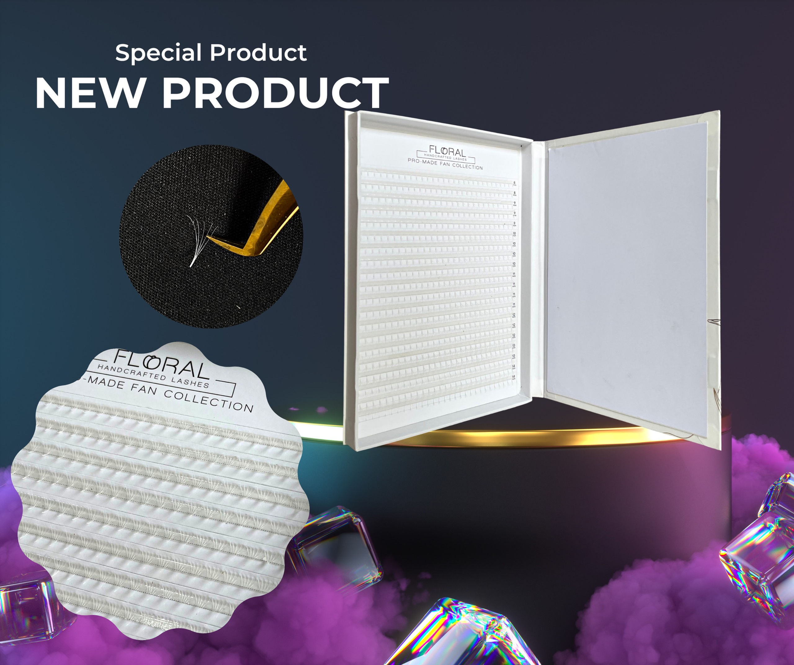 XL TRAY 5D BLANC | PROMADE FANS MIX SIZES ( 600FANS )