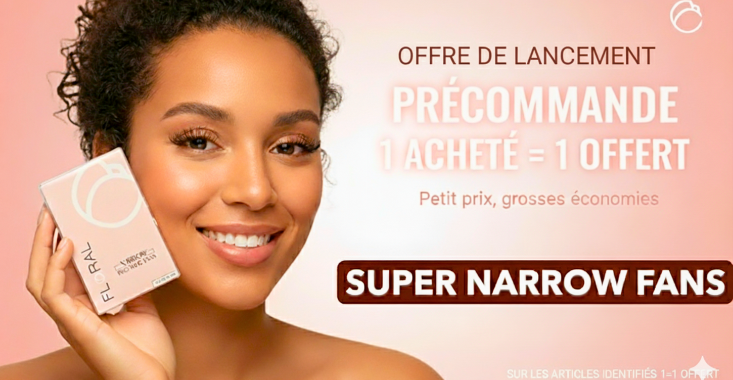 Ultra narrow fans extensions de cils