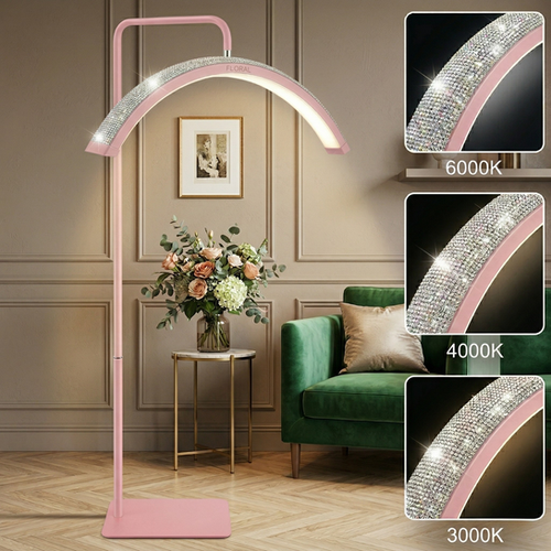 Lampe à Cils Demi-Lune LED 10W – Dimmable 3200K-5600K, Clip Bureau, Support Téléphone, 2 Recourbe-Cils – Idéale Extensions & Maquillage