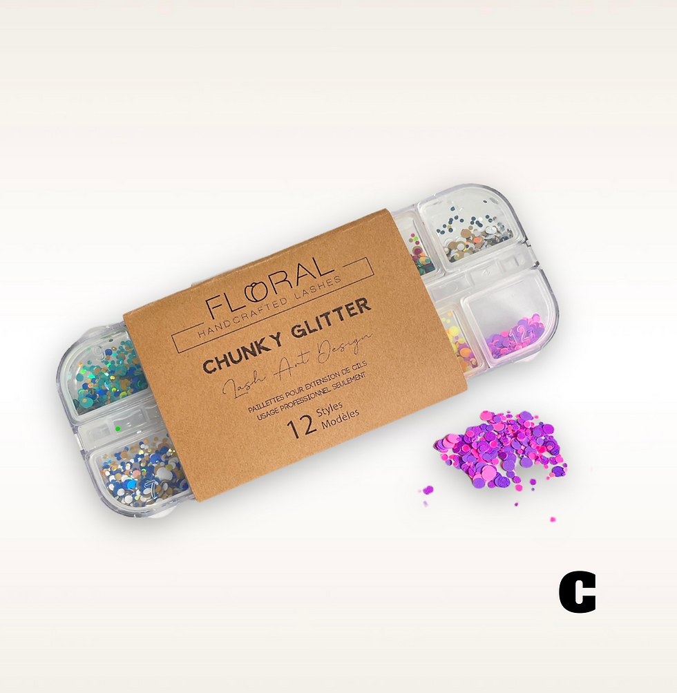 Miniatura: CHUNKY GLITTER - PAILLETTES POUR EXTENSION DE CILS