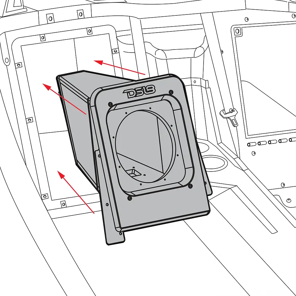 Thumbnail: POLARIS SLINGSHOT REAR SEALED 10" SUBWOOFER ENCLOSURE