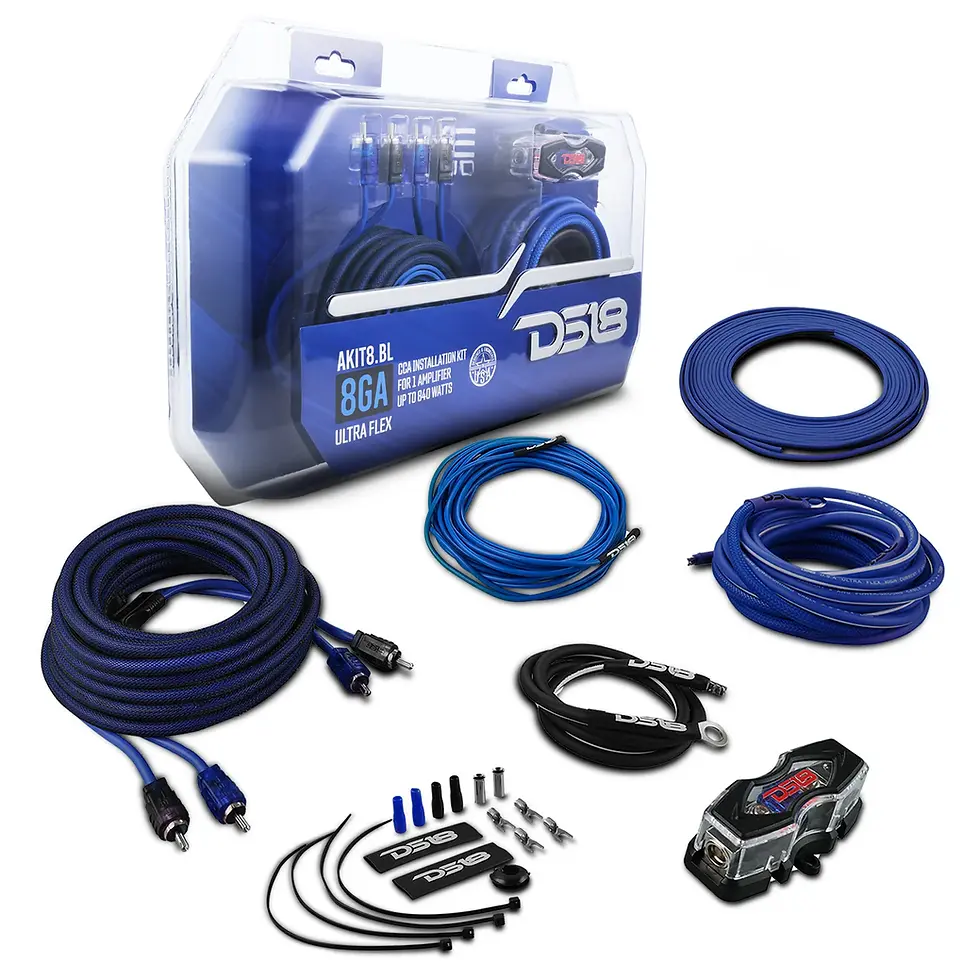 Thumbnail: 8-GA AMPLIFIER INSTALLATION WIRING KIT - RED