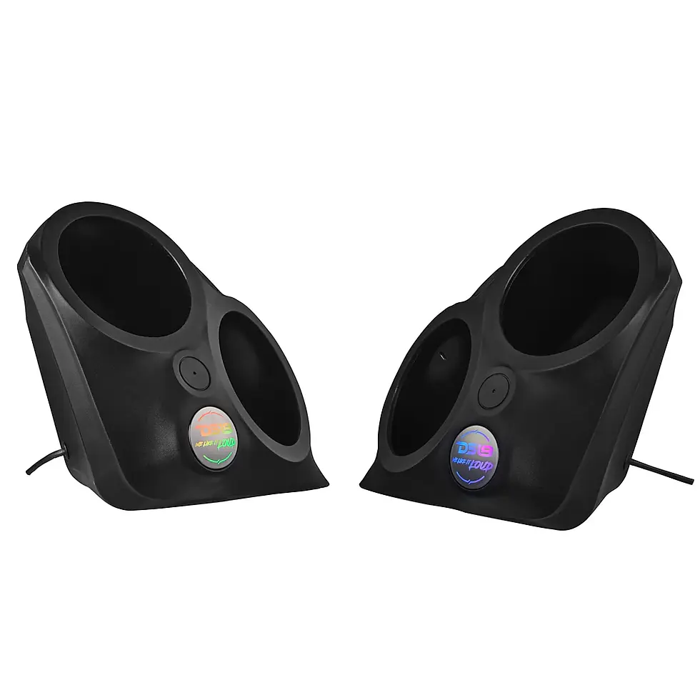 Thumbnail: POLARIS SLINGSHOT FRONT FENDER DUAL 8" SPEAKER PODS W/ DIGITAL LED LIGHTING