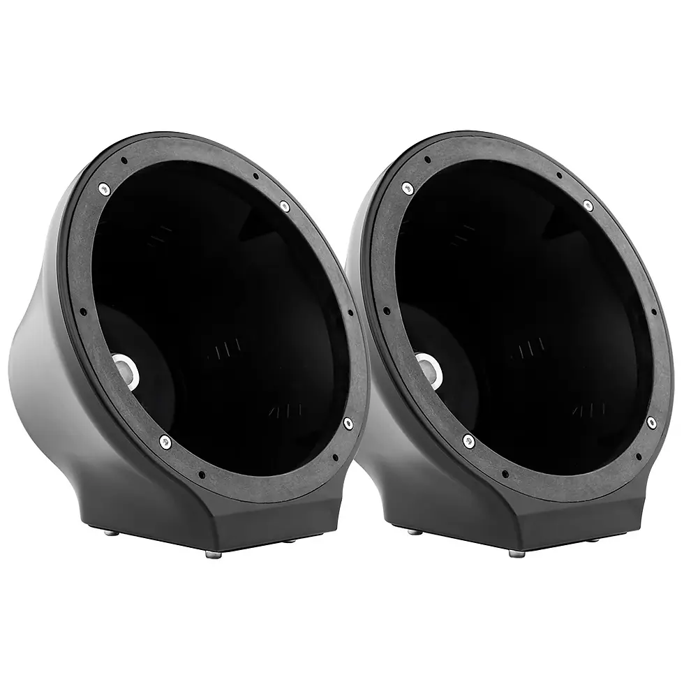 Thumbnail: 8" UNIVERSAL FLAT MOUNT KICK PANEL SPEAKER POD RGB LED LIGHTS *1 PAIR NO SPEAKER