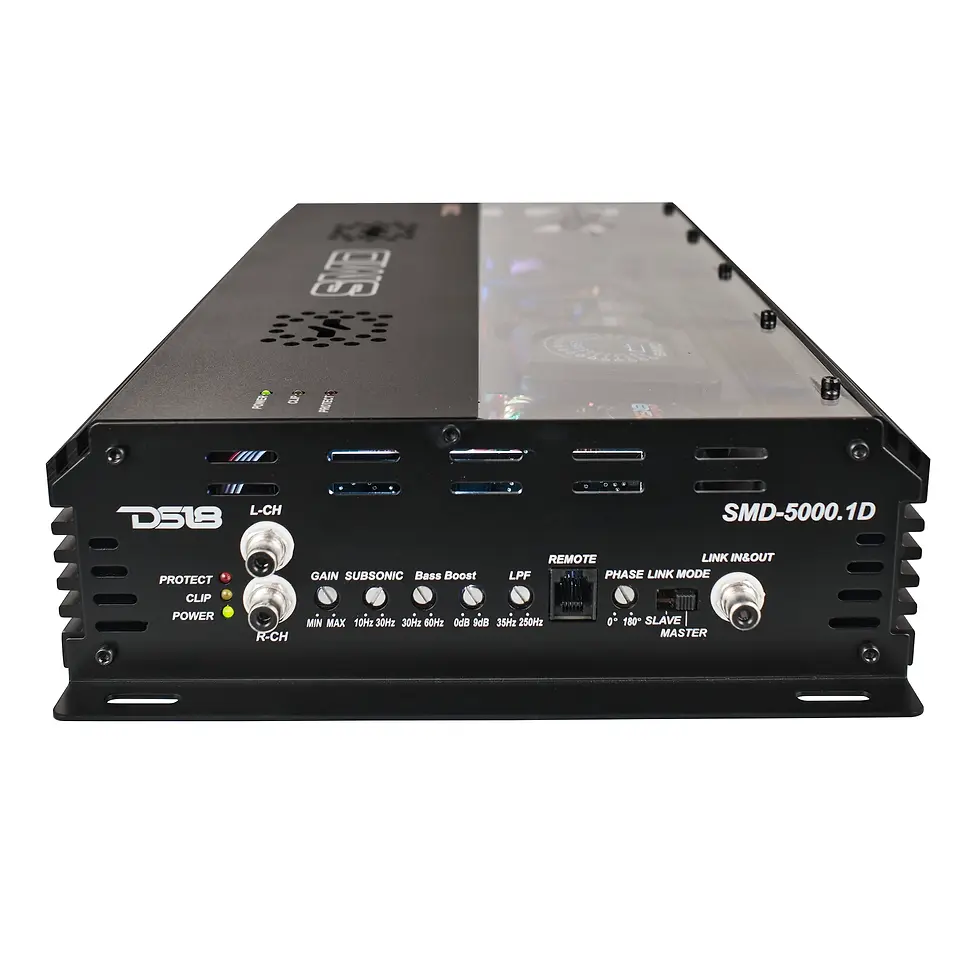 Thumbnail: SMD Monoblock Amplifier with VM-1 Voltmeter and Digital LED Lights 5000W RMS at