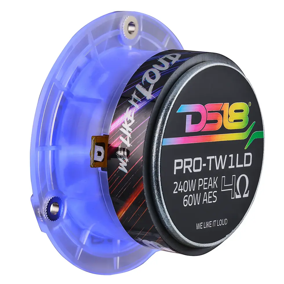 Thumbnail: 3.8" SUPER BULLET TWEETER W. 1" ALUMINUM VOICE COIL & DIGITAL LED LIGHTS