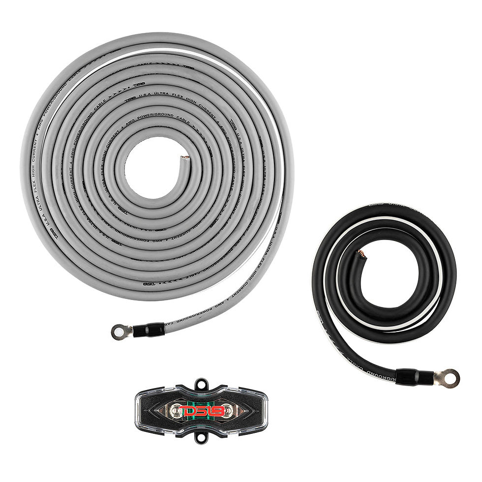 Thumbnail: DS18 AMPKIT4/SLV – 4GA CCA INSTALLATION FIT FOR CAR AUDIO AMPLIFIERS SILVER