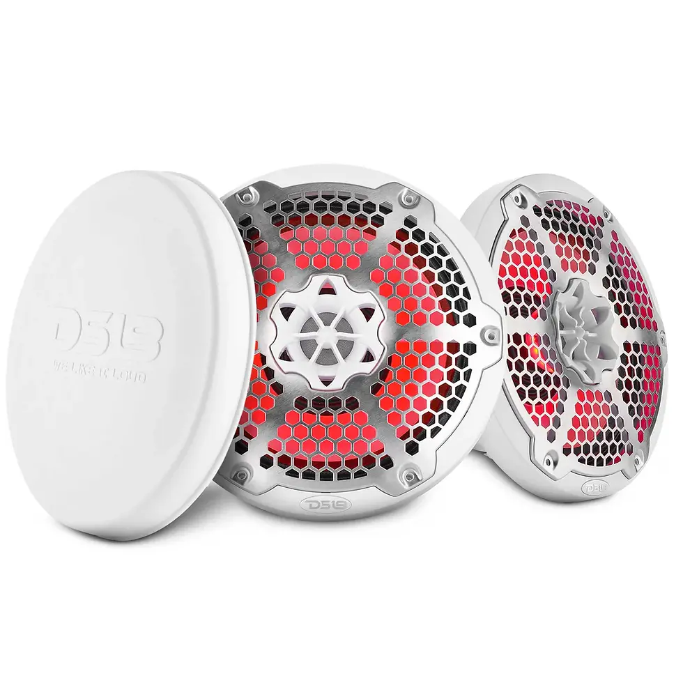 Thumbnail: 8" MARINE 2-WAY HYBRID SPKR W/ RGB LED COMPRESSION DRVR & NEO MAGNE