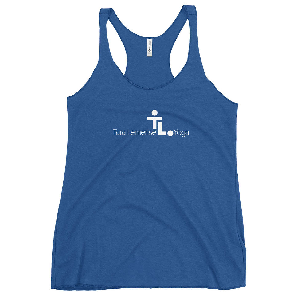 Thumbnail: Women's Racerback Tank with White Logo