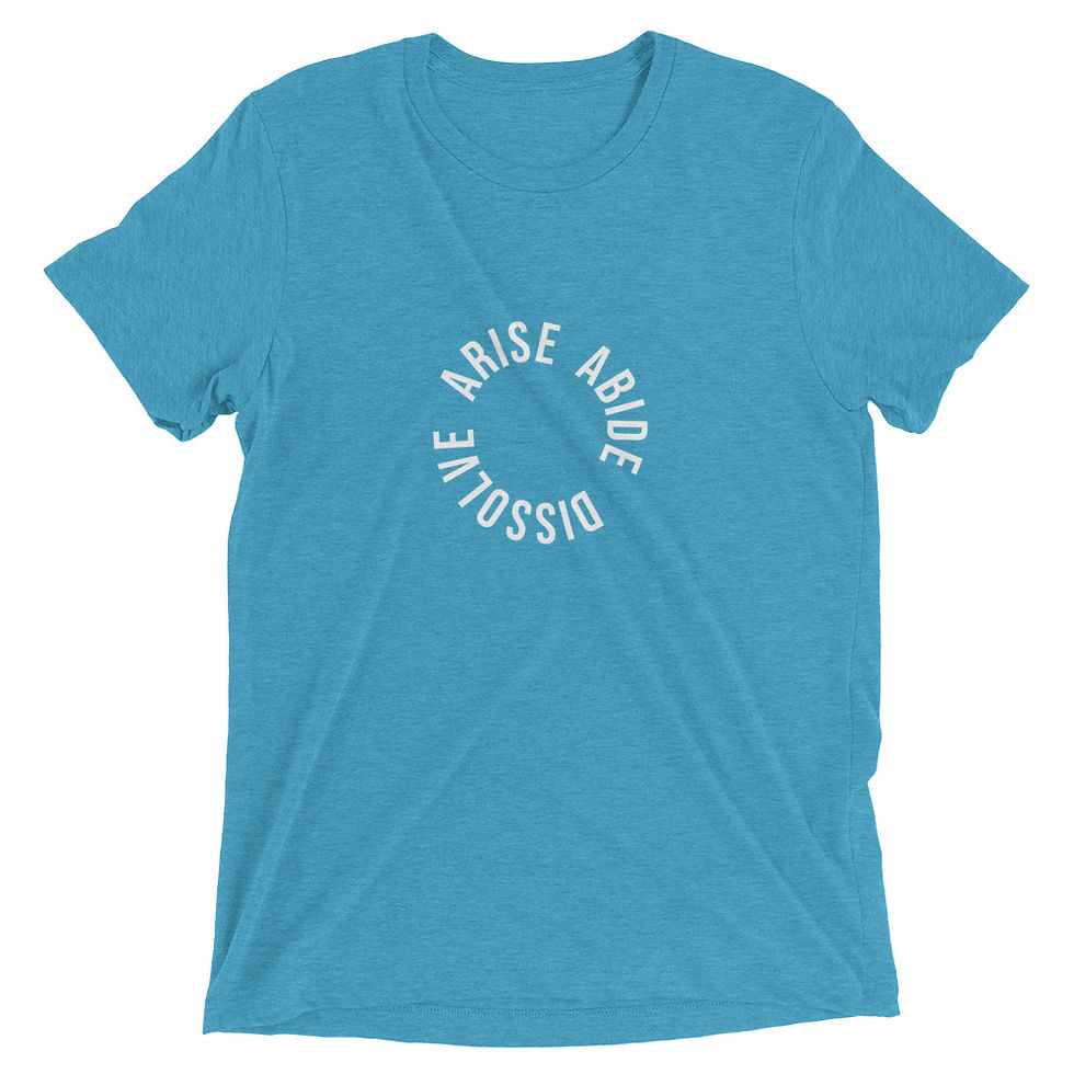 Thumbnail: "arise abide dissolve" Unisex Short Sleeve Tee 