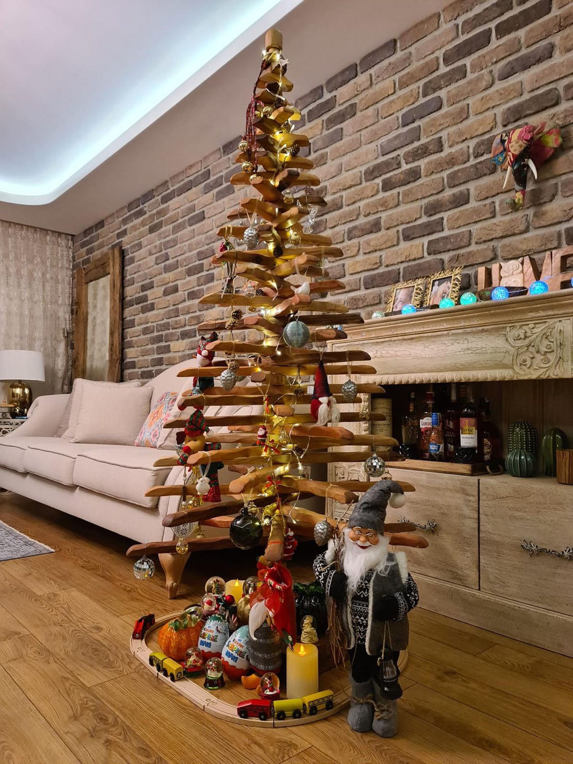 150 cm Ahşap Çam Ağacı