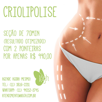 CRIOLIPÓLISE COM PREÇO INCRÍVEL
