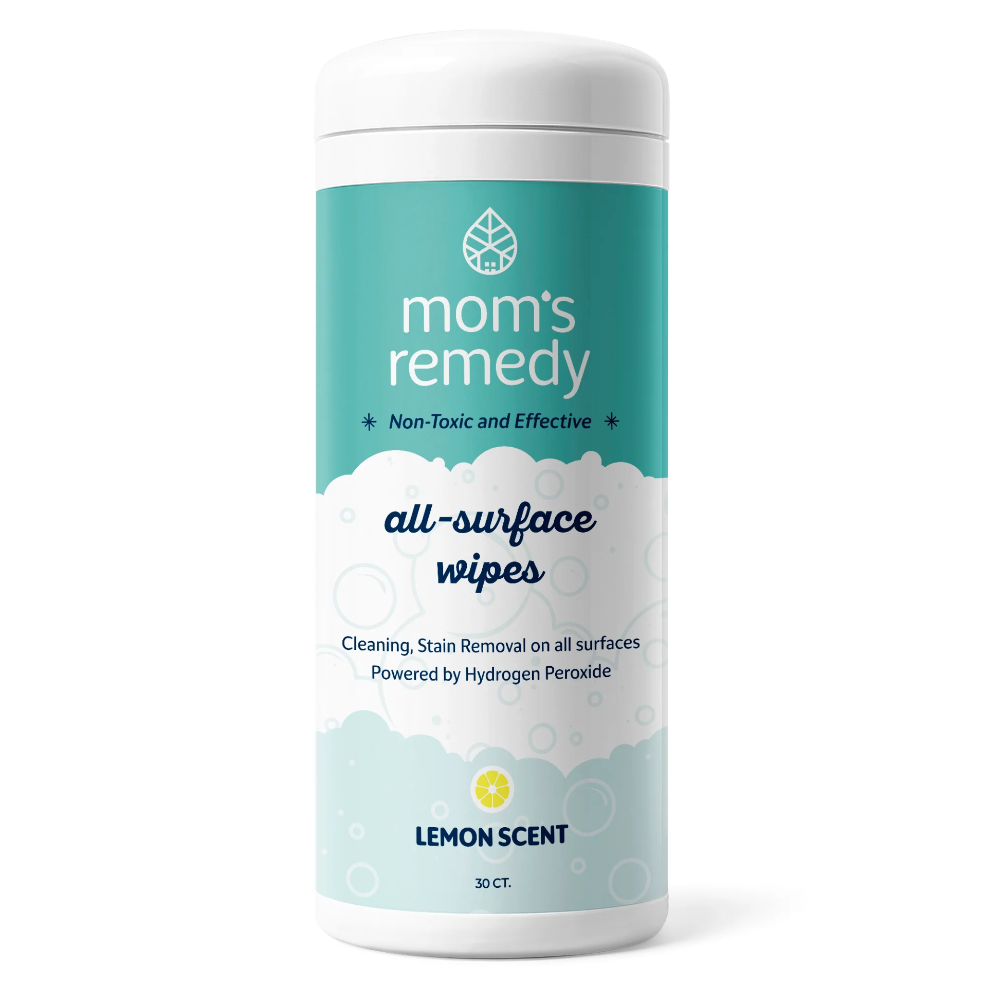 MomRemedy Hydrogen Peroxide Cleaning Wipes – 30 ct