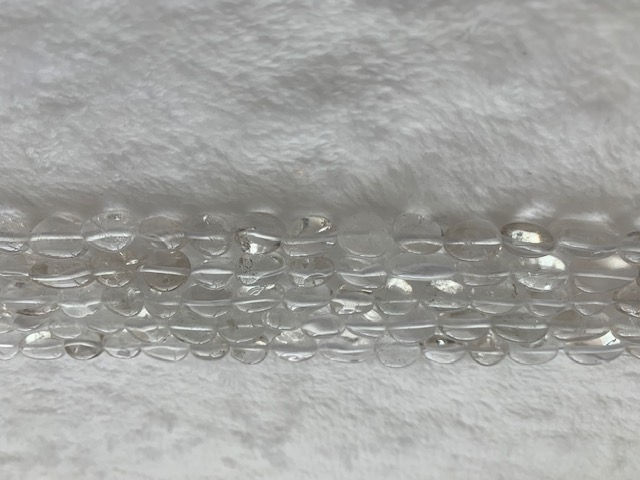 Thumbnail: Natural Quartz Crystal Beads Strands, Oval