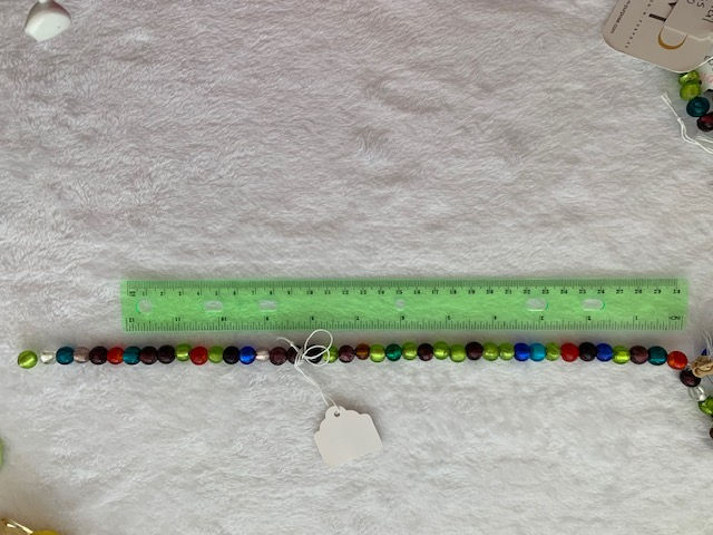 Thumbnail: Handmade Silver Foil Glass Beads, about 10mm