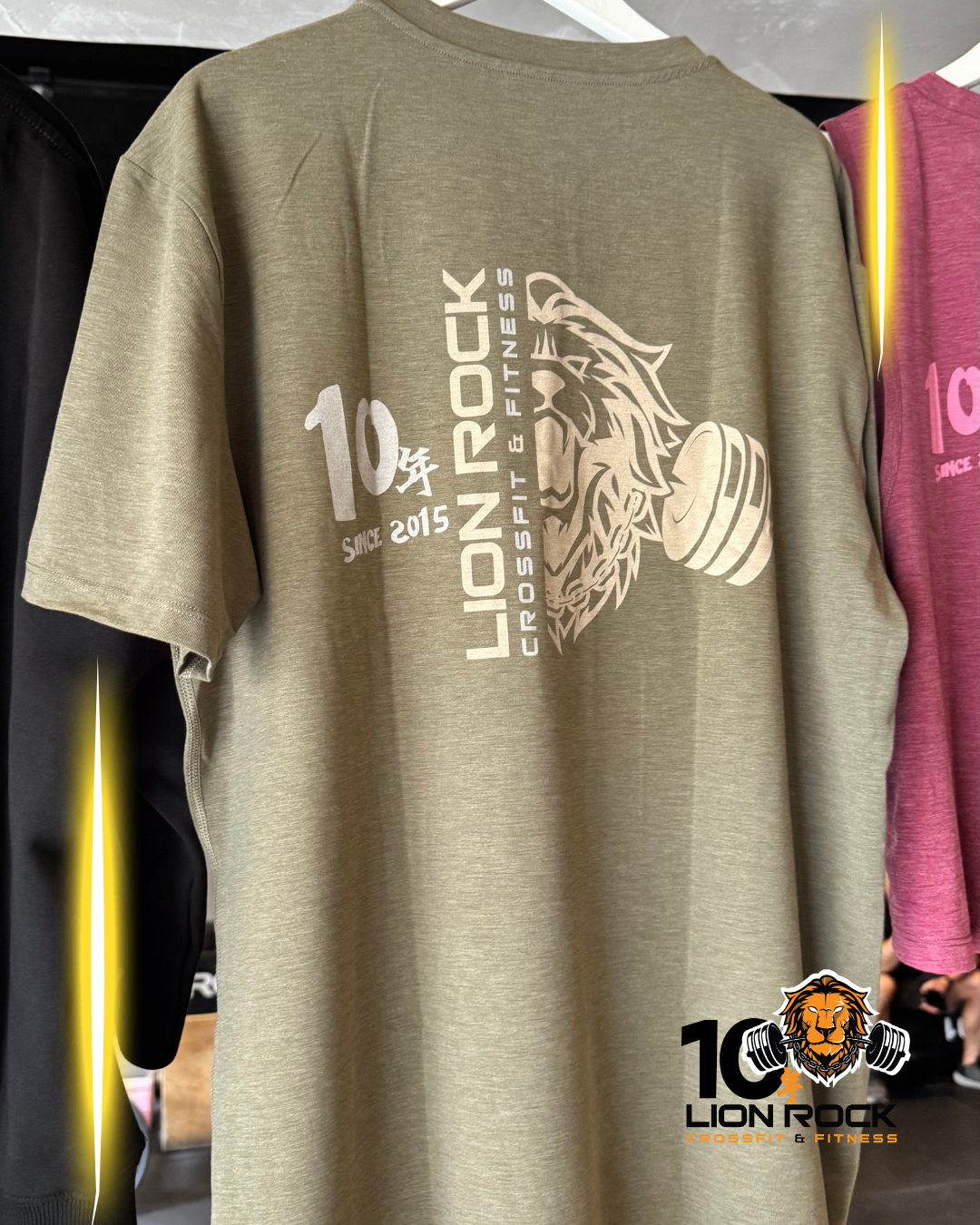 Olive Green Men’s Short Sleeve Tee 橄欖綠男裝短袖運動T恤