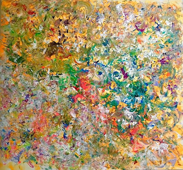Once Upon A Time, 56 x 52 inches, Acrylic on canvas