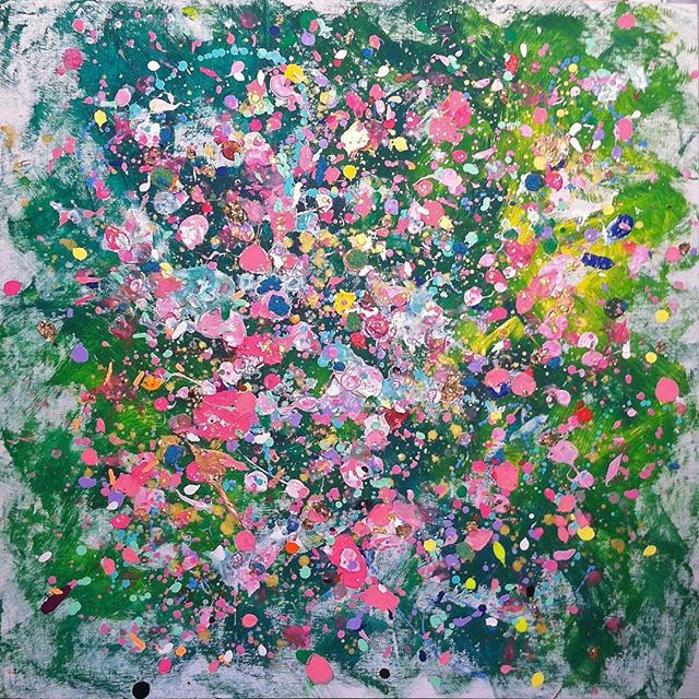 Spring has come!_40x40 inches, Acrylic on canvas