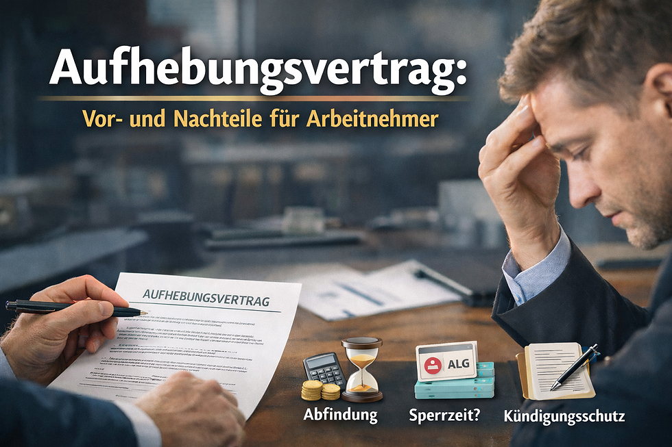 Aufhebungsvertrag oder Kündigung Ottobrunn