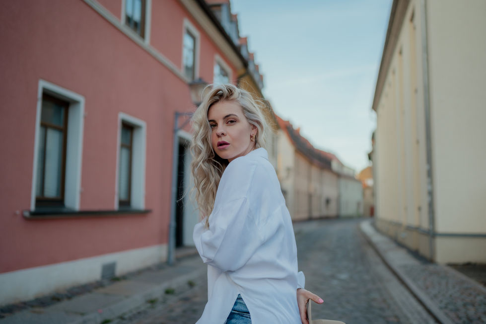 Detailaufnahme eines Gesichtsportraits mit betonten Augen – Fotograf Leipzig
