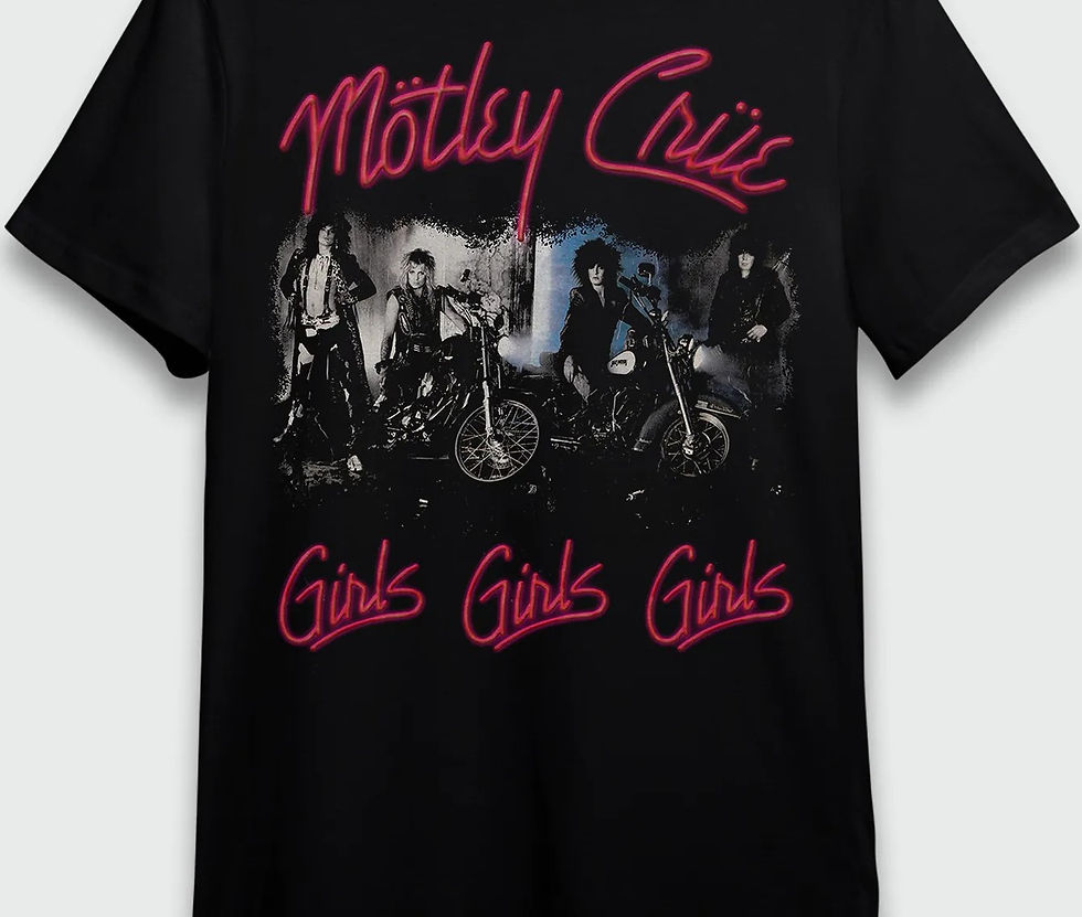 Camiseta Motley Crue Girls Girls Preto Consulado OF0114