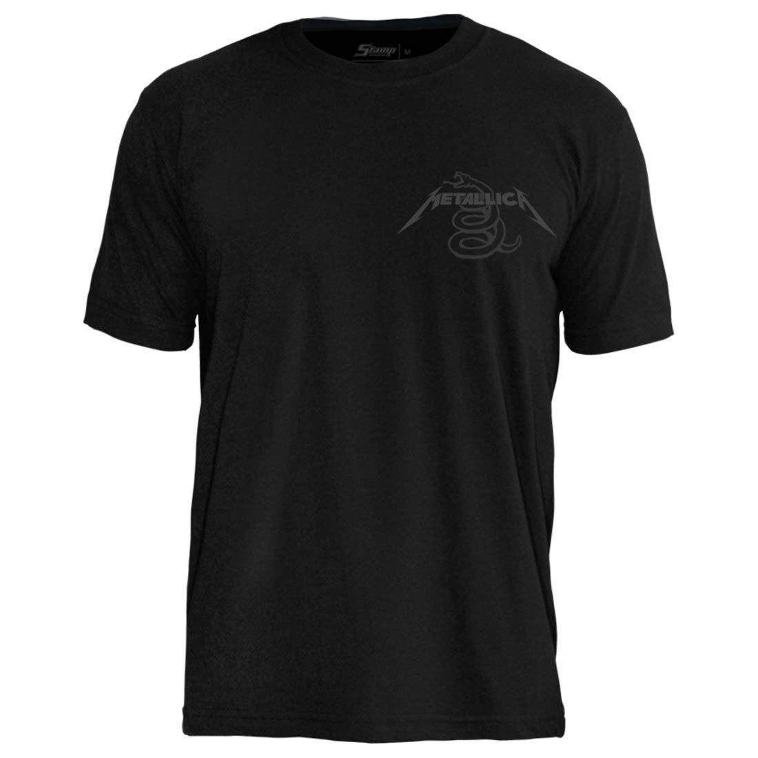 Camiseta Metallica Black Album Preto Stamp PC011