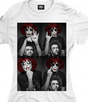 Camiseta Feminina Rita Lee Branco Chemical CD2001