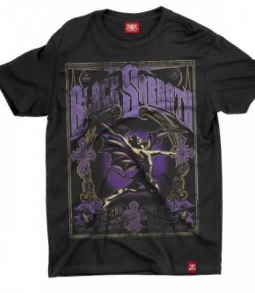Camiseta Plus Size Black Sabbath The End Roxa Chemical C1822