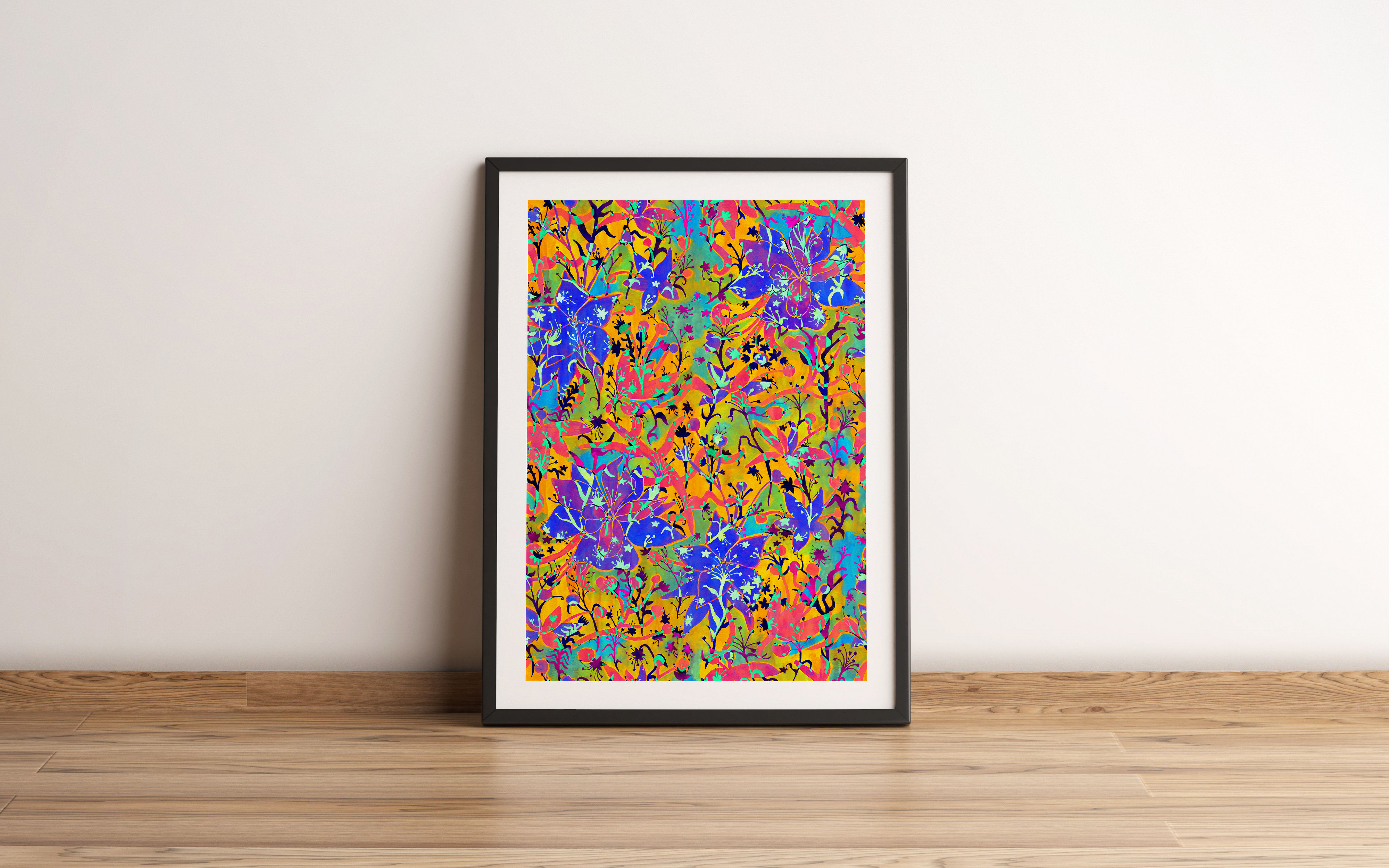 Dancing Flowers Print