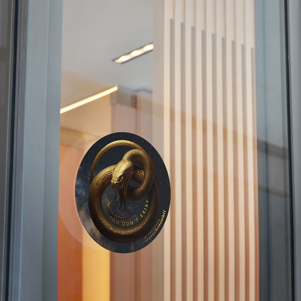 Thumbnail: Your Psychonaut Bestie Snake Water Resistant Sticker