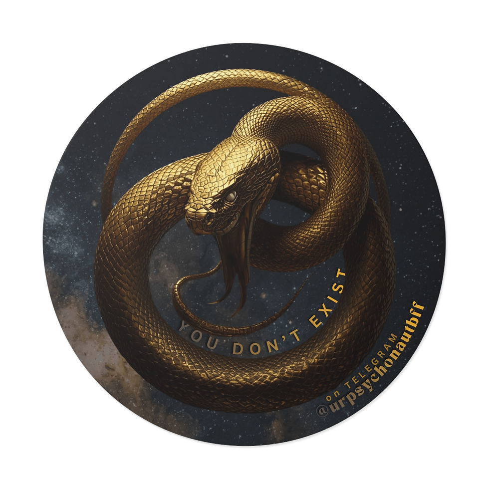 Thumbnail: Your Psychonaut Bestie Snake Water Resistant Sticker