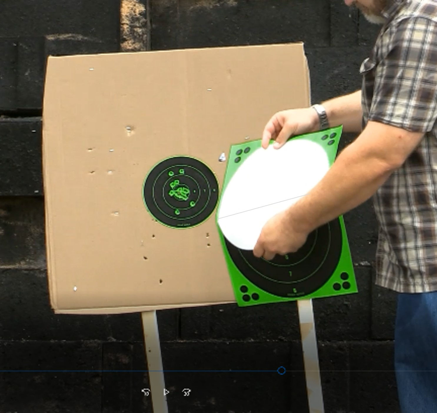 8" BULLSEYE SELF-ADHESIVE, REACTIVE TARGET