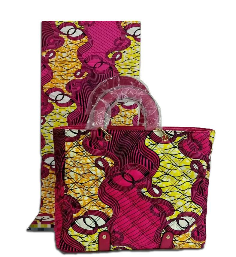 Miniature : Tissu Et Sac Assortis Style Africain 17 Couleurs au choix