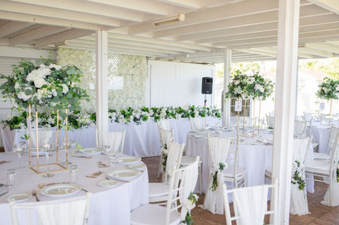 The Atlantida beach wedding venue in Paphos Cyprus offering fully tailormade wedding packages