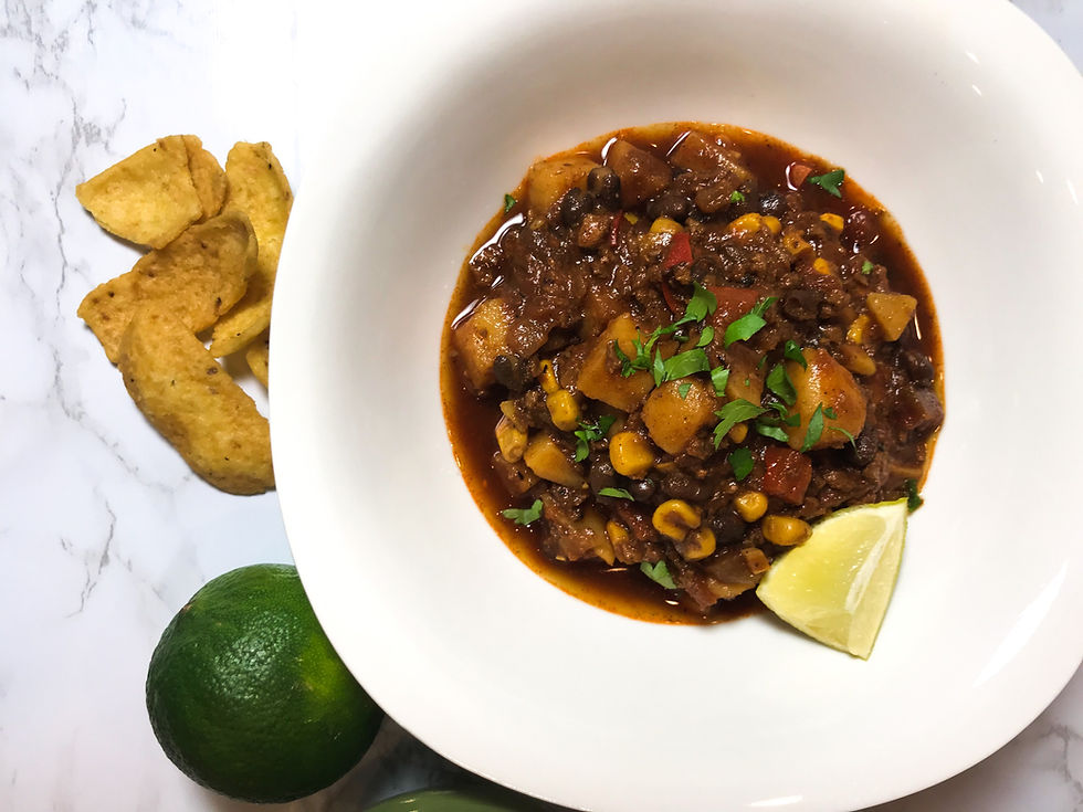 Easy Chorizo and Sweet Potato Chili