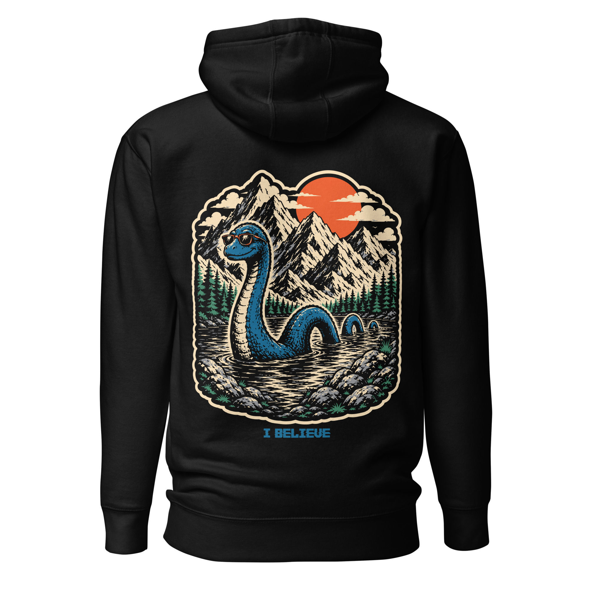 Cool Cryptid Nessie Hoodie