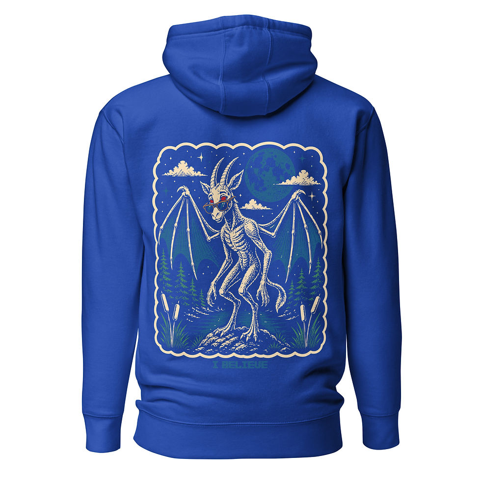 Thumbnail: Cool Cryptid Jersey Devil Hoodie
