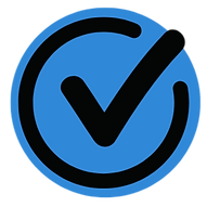 Icon of a checkmark for completing a successful task
