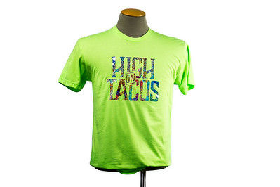 Thumbnail: Mens High On Tacos Glitter Tee