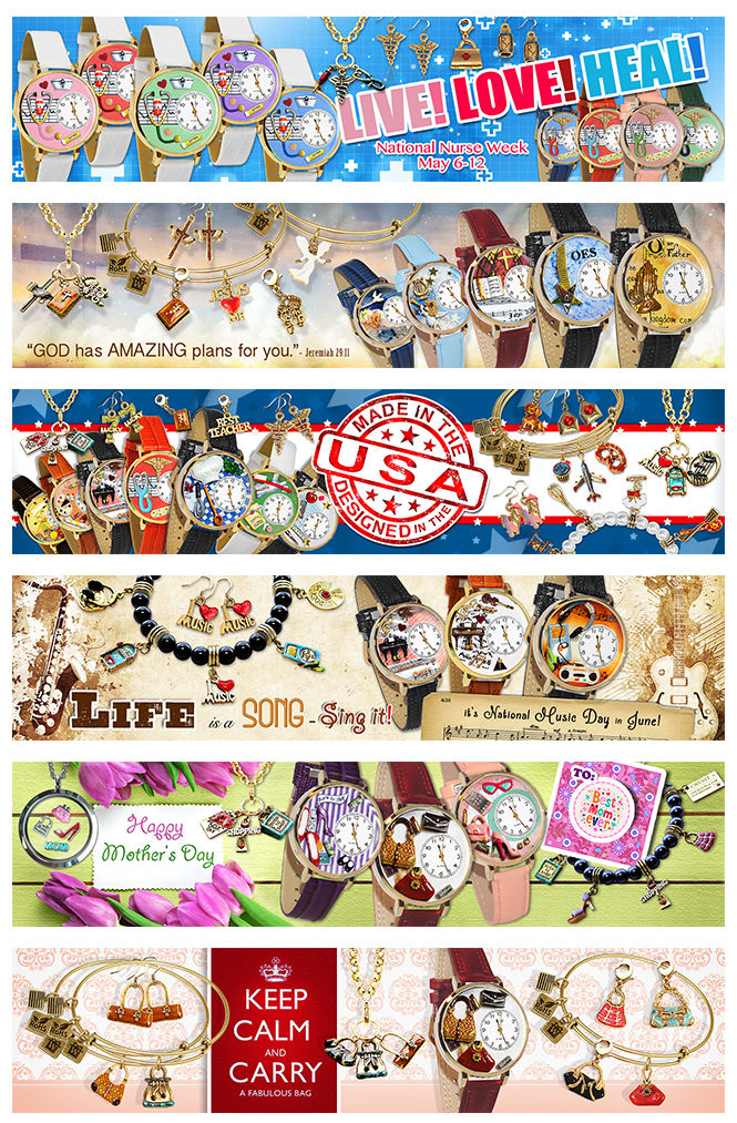 Homepage banners