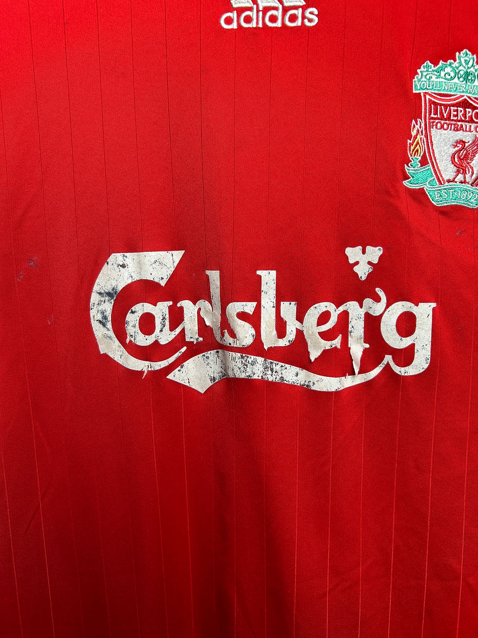 Thumbnail: adidas Liverpool 06-08 Home Jersey - Gerrard #8 - L - USED: Fair