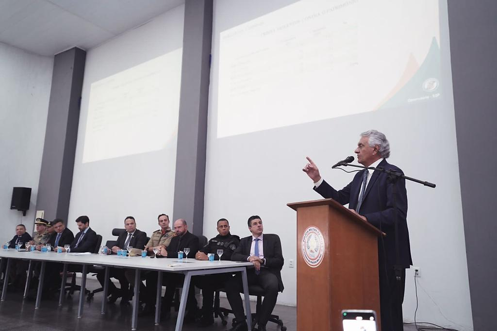 “Trabalho da Segurança Pública traz paz para o cidadão”, diz Caiado sobre redução da criminalidade