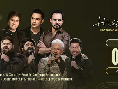 Histórias – O Show do Século chega a Brasília em 15 dias com encontro histórico de lendas do sertanejo na Arena BRB