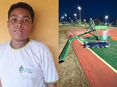Adolescente de 14 anos morre após ser atingido por estrutura de cesta de basquete em Rio Verde